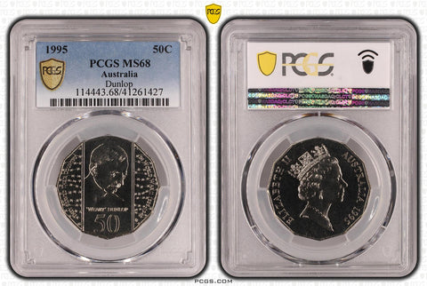 1995 50C PCGS MS68