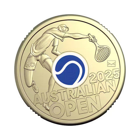 2025 Men’s Australian Open $2 Privy Mark Coin in Folder