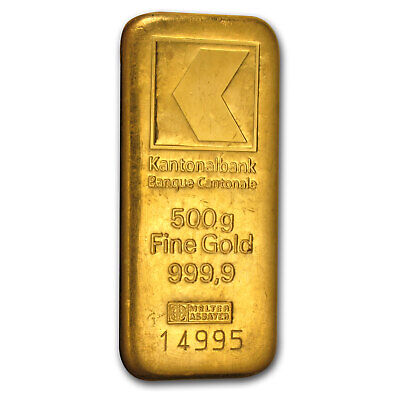 500 Gram Gold Bar