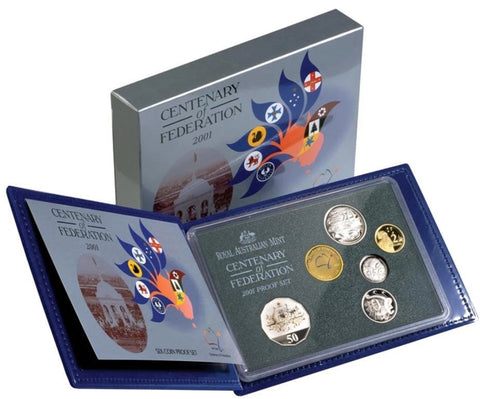 2001 Centenary Of Federation 6 Coin Proof Set