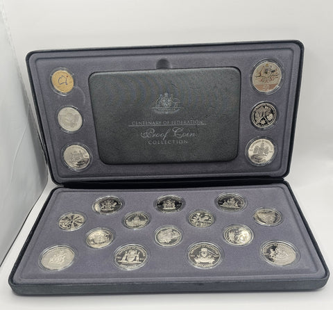 2001 Centenary Of Federation Proof Coin Collection