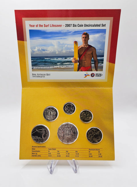 Year of the Surf Lifesaver–2007  Six Coin Uncirculated Set