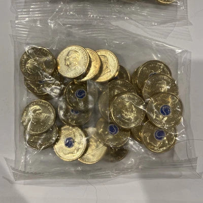 2025 $2 Coloured Men's Australian Open Tennis Bag Of 25 Coins (1 Bag)