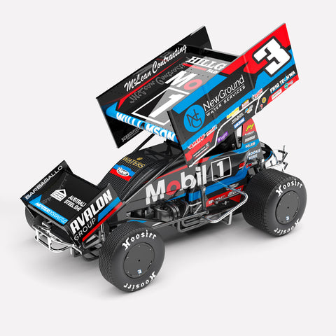 PRE ORDER 1:18 Williamson Motorsport #3 Sprintcar - 2024 High Limit International: Perth