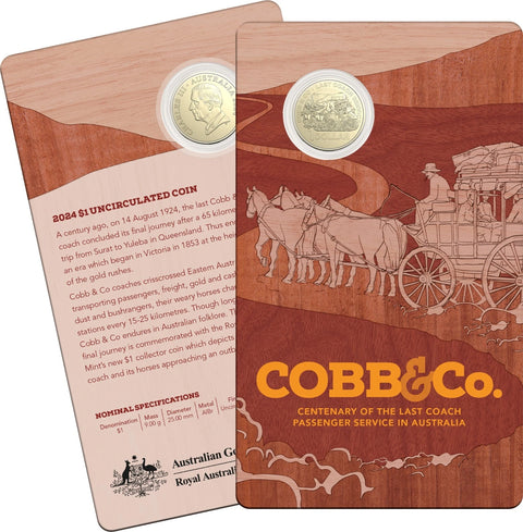 2024 Cobb & Co $1 One Dollar Carded Coin RAM