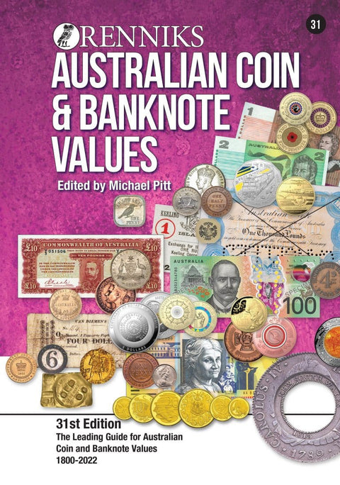 Renniks Australian Coin & Banknote Values 31st Ed. Softcover
