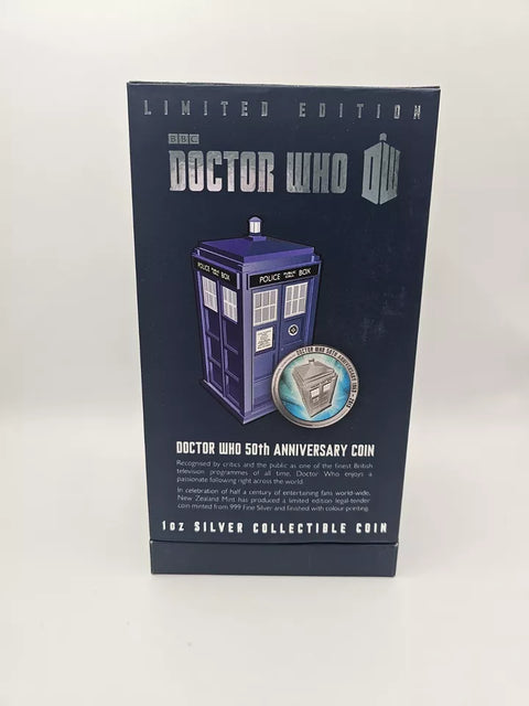 2013 1oz Silver Doctor Who 50th Anniversary Coin